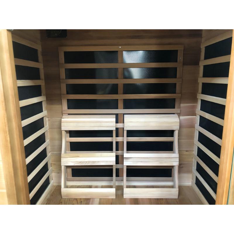 SunRay Sierra HL200K Indoor Infrared Sauna - interior heating panels and backrests