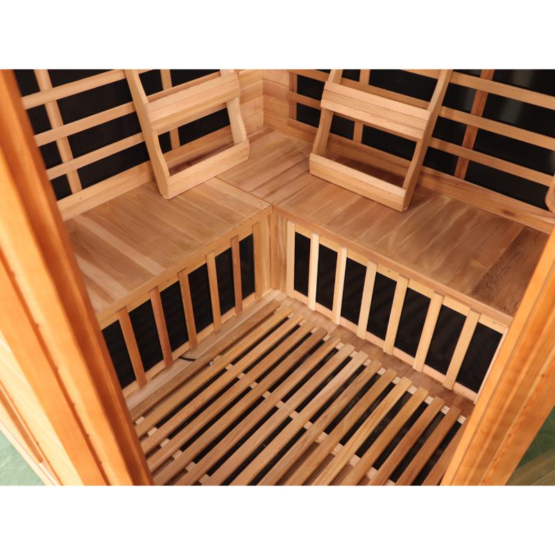 SunRay Bristol Bay HL400KC Home Infrared Sauna - lower heating panels