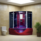 Maya Bath Valencia Steam Shower & Tub Combo | 64 × 64 with 5 kW Steam Generator