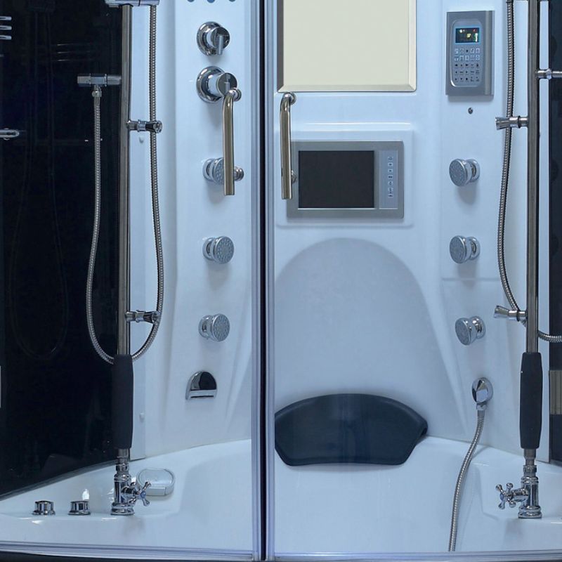 Maya Bath Valencia Steam Shower & Tub Combo - white interior