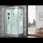 Maya Bath Platinum Lucca Steam Shower with TV |  47 × 33 - 5 kW Steam Generator
