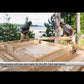 Georgian 6 Person White Cedar Outdoor Sauna Cabin | Dundalk LeisureCraft CTC88W