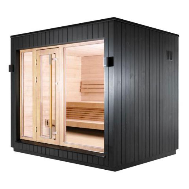 Sauna Life G7 Pre-Assembled Outdoor Home Sauna - full view, no background