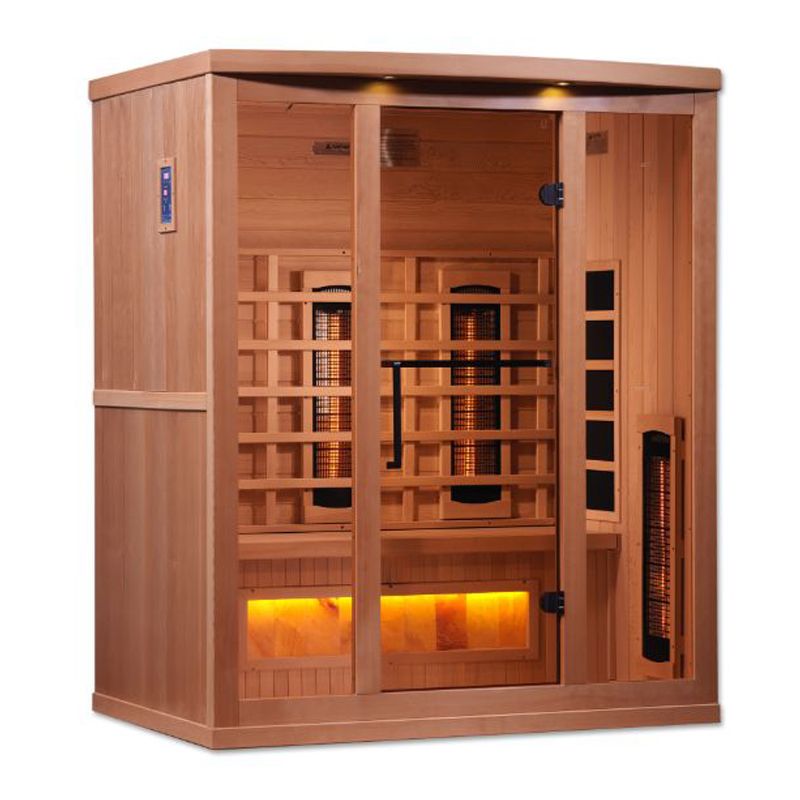 Infrared Sauna GDI-8030-02 with Salt - front angle view