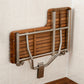 32" ADA Wall Mount Side Transfer Bench Seat for Shower - right side folded up