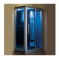 Ariel Mesa WS-802A steam shower - blue glass full view