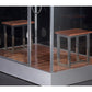 Ariel Platinum DZ961F8 - 59 x 35 Tranquil 6 kW Walk-in Steam Shower - black unit floor and stools
