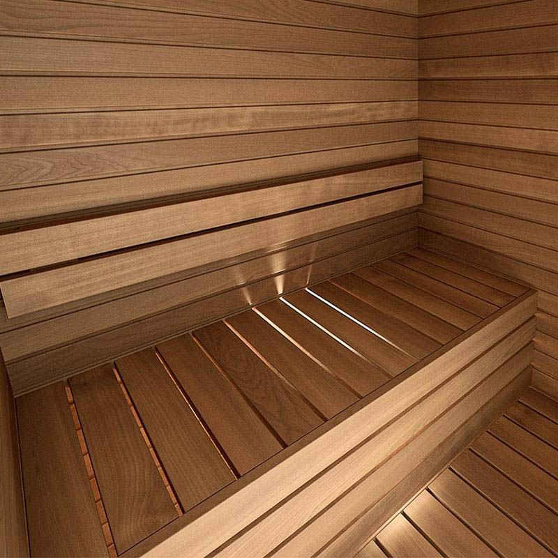 Auroom Cala Wood Sauna - interior wood detail