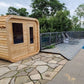 Dundalk LeisureCraft Luna outdoor traditional sauna CTC22LU - poolside