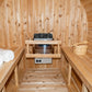 Dundalk Harmony 4 Person Barrel Sauna - heater inside