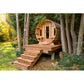 Dundalk LeisureCraft Tranquility Barrel Sauna CTC2345H - outdoors