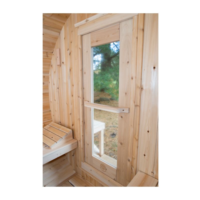 Dundalk Serenity Barrel Sauna CTC2245W - door interior