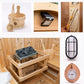 Dundalk Tranquility Barrel Sauna CTC2345 - accessories bundle
