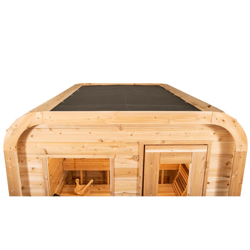Dundalk LeisureCraft Luna outdoor traditional sauna CTC22LU Roof view