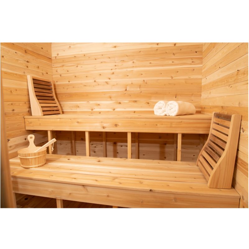 Dundalk LeisureCraft Luna outdoor traditional sauna CTC22LU Interior