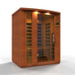 Lugano DYN-6336-02 3 Person Infrared Sauna - front view