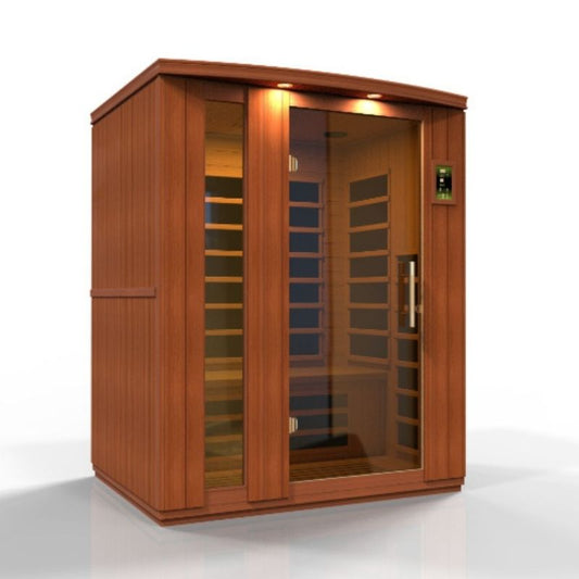 Dynamic Saunas Lugano DYN-6336-02 FS | 3 Person Near Zero Full Spectrum Far Infrared Sauna
