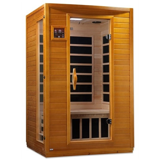 Dynamic Saunas Versailles DYN-6202-03 | 2 Person Low EMF Far Infrared Sauna - front angled view