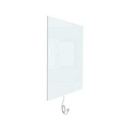 WarmlyYours Ember White IP-EM-GLS-WHT Radiant Wall Heater - showing plug and profile