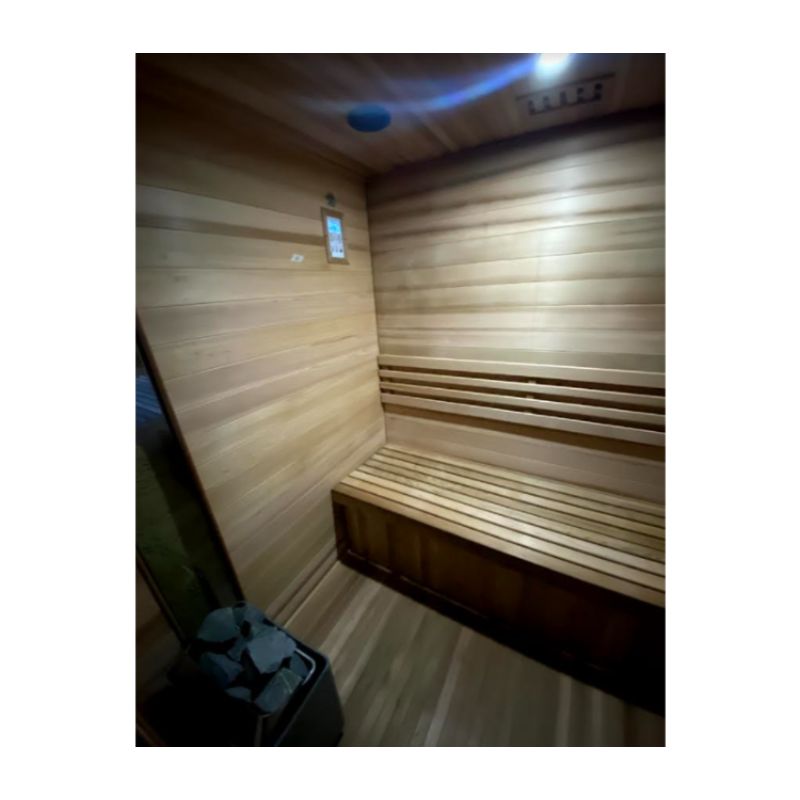 Enlighten-Sunrise 5 Person Traditional Sauna - Interior