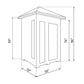 Enlighten Diamond-2 Person Outdoor Peak Roof Hybrid Sauna-Specs