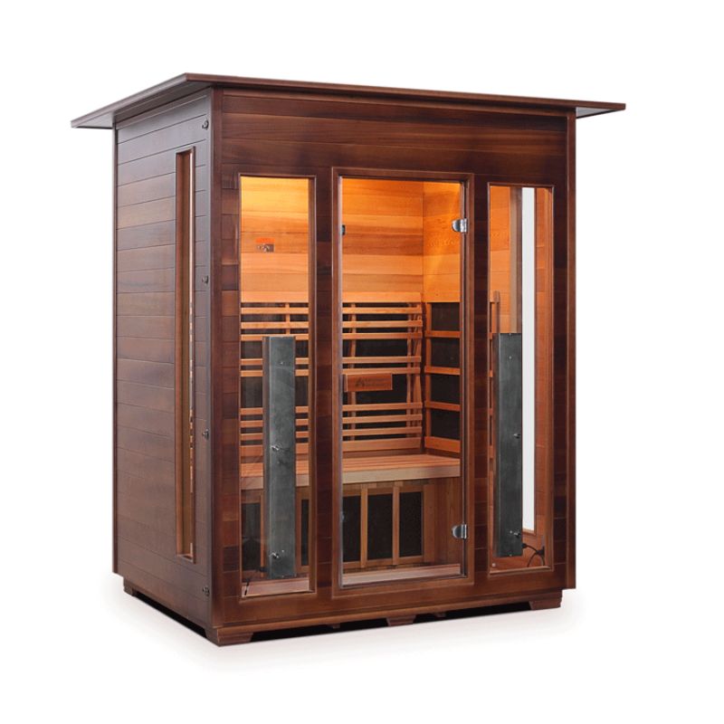 Enlighten Diamond-3 Person-Hybrid Sauna-Slope Roof
