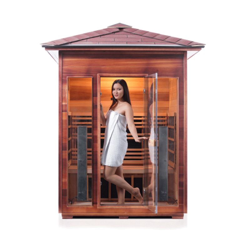 Enlighten Diamond-3 Person-Hybrid Sauna-Peak Roof
