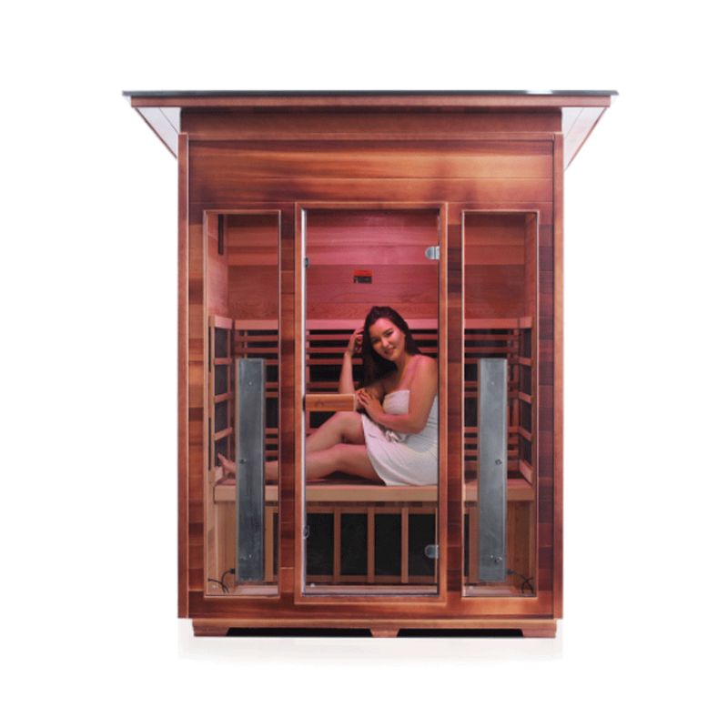 Enlighten Diamond-3 Person-Hybrid Sauna-Slope Roof