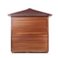 Enlighten Rustic 5 Person Infrared Sauna-rear view