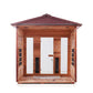 Enlighten Rustic 5 Person Infrared Sauna-partial assembly