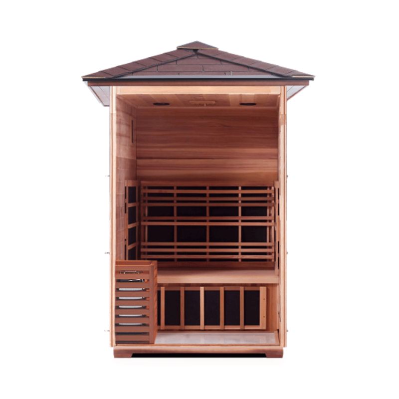Enlighten Sapphire, 2 Person, Peak Roof, Hybrid Sauna-Interior