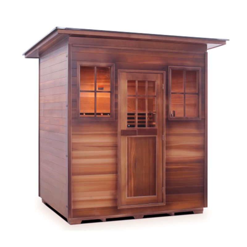 Enlighten Sapphire-4-Person-Hybrid Sauna -Slope Roof
