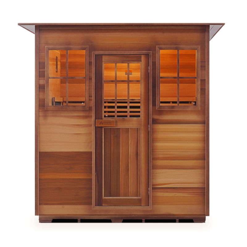 Enlighten Sapphire-4-Person-Hybrid Sauna -Slope Roof