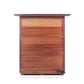 Enlighten Sierra 3 Person Infrared Sauna-Slope Roof-view of back