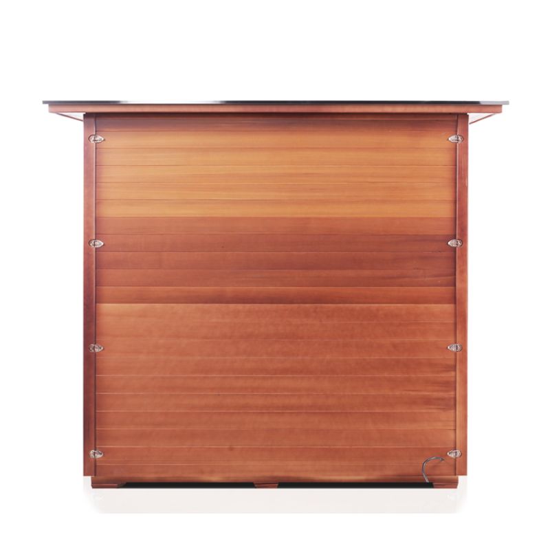 Enlighten Sierra 5 person Infrared Sauna - Slope Roof-View of back