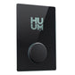 Glass Sauna Heater Control with WiFi | HUUM - UKU - close up of black glass
