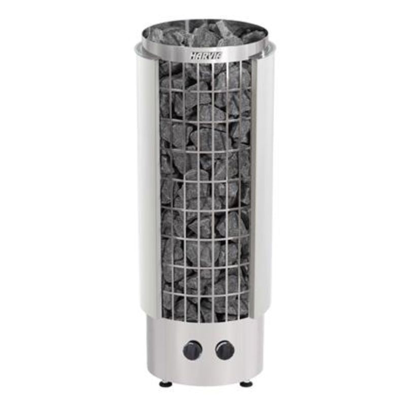 Harvia Cilindro PC60 - Half Series 6kW Stainless Steel Sauna Heater - full front view