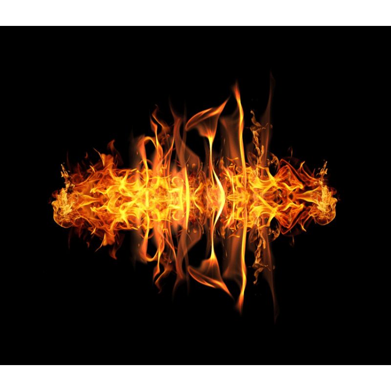 Heatstorm Radiant Heat Electric Wall Panel-Horizontal flames and reflection graphic