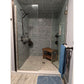 Luxury Bath Heavy Duty Teak Bench - in a shower