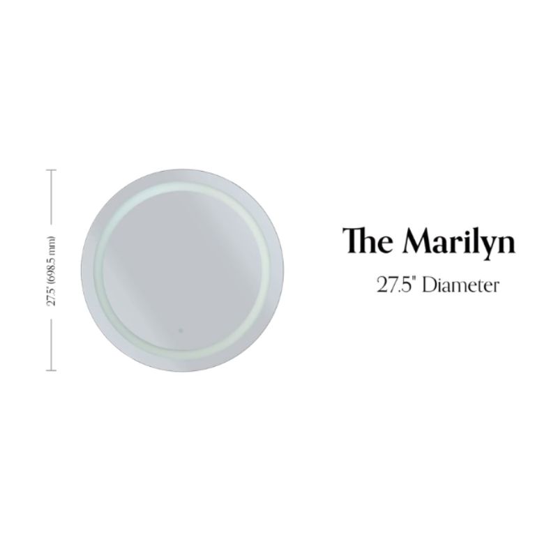 Marilyn - Round Wall-mounted LED Mirror