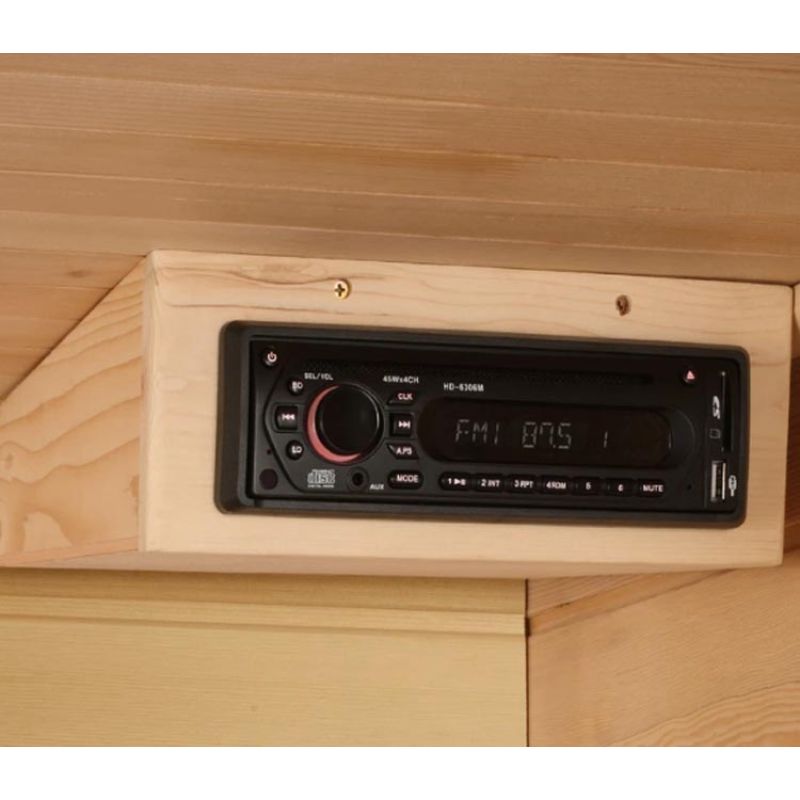 Maxxus MX-K206-01 CED | 2 Person Low EMF FAR Infrared Sauna - Red Cedar-radio
