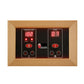 Maxxus MX-K206-01 CED | 2 Person Low EMF FAR Infrared Sauna - Red Cedar-control panel