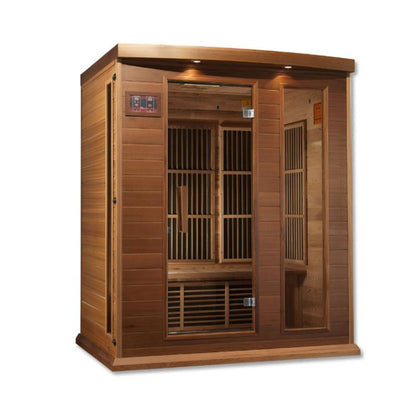 Maxxus MX-K306-01 | 3 Person Low EMF Indoor FAR Infrared Sauna - Hemlock or Cedar