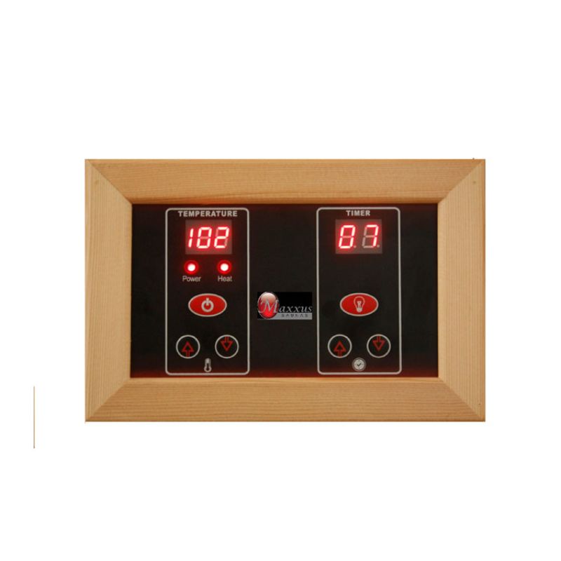 Maxxus MX-K356-01 | 3 Person Corner Low EMF FAR Indoor Infrared Sauna-control panel