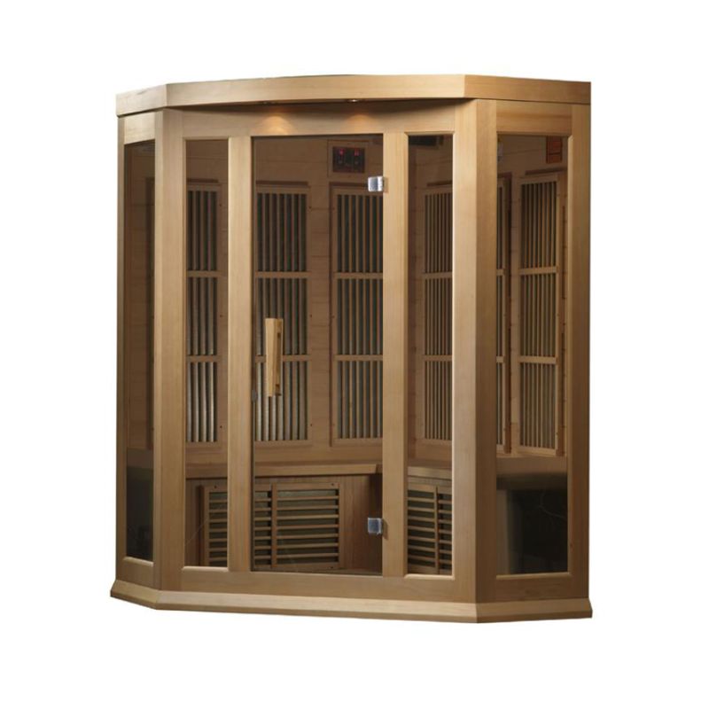 Maxxus MX-K356-01 | 3 Person Corner Low EMF FAR Indoor Infrared Sauna