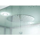 Maya Bath Anzio Steam Shower - rainfall showerhead