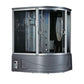 Maya Bath Platinum Siena Steam Shower & Tub Combo 4 kW - grey