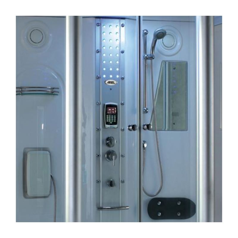Mesa-WS-807 Luxury Steam Shower Tub Combo-Interior