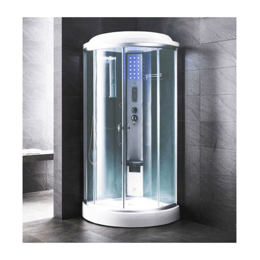 Ariel Mesa WS-9090K - Steam Shower - Clear glass spaceship shower