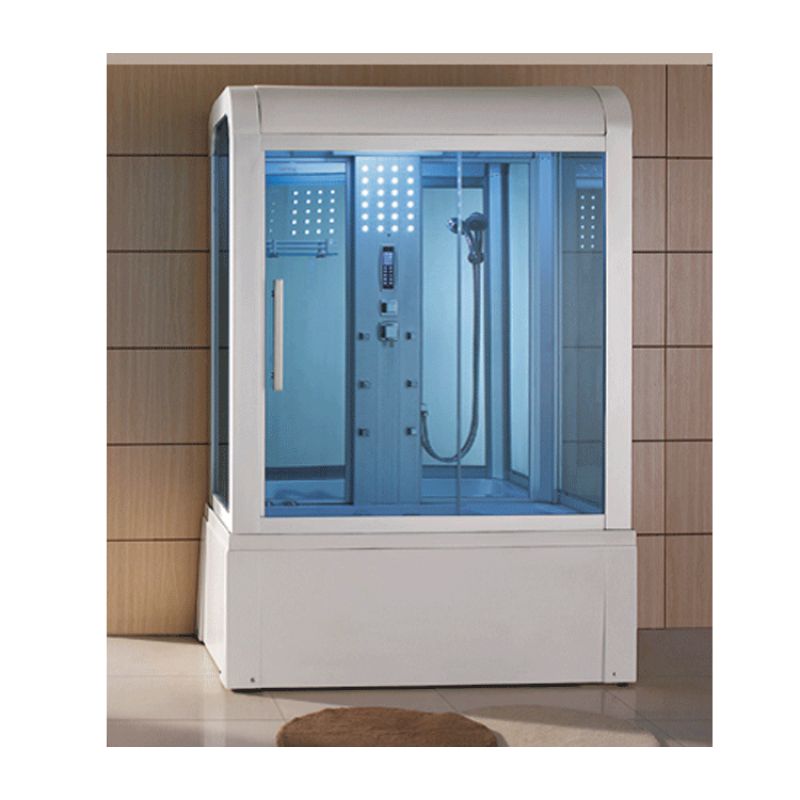 Mesa WS-501-white luxury steam shower-tub-combo-White